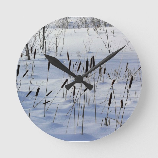 Horloge Ronde Hiver au Québec (Recto)