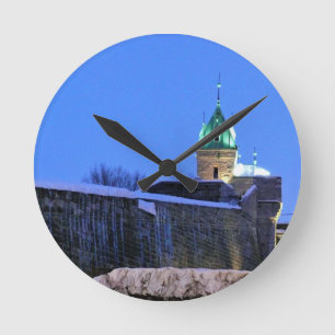 Horloge Ronde Hiver au Québec, Canada