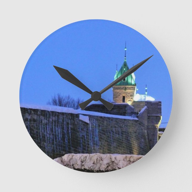 Horloge Ronde Hiver au Québec, Canada (Recto)