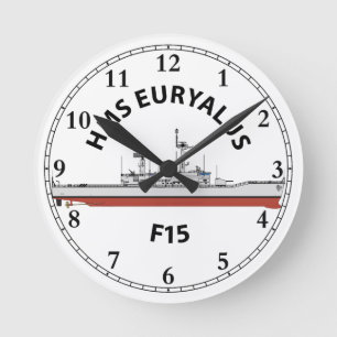 HORLOGE RONDE HMS EURYALUS - F15 - ORIG DE LEANDER