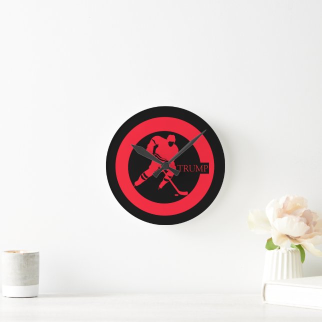 HORLOGE RONDE HOCKEY (Maison)