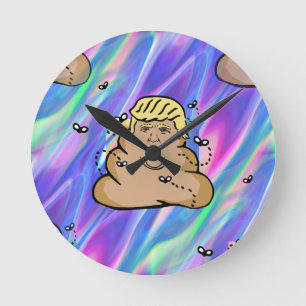 Horloge Ronde hologramme décharge trump