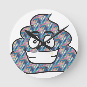 Horloge Ronde hologramme émoji