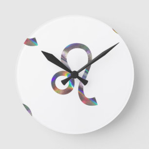 Horloge Ronde hologramme Leo