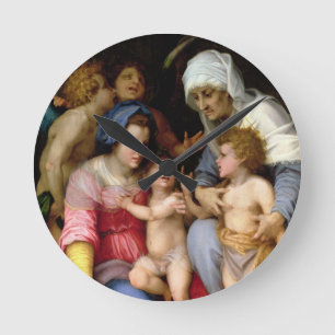 Horloge Ronde Holy Family with Angels, c.1515-16 (oil on panel)