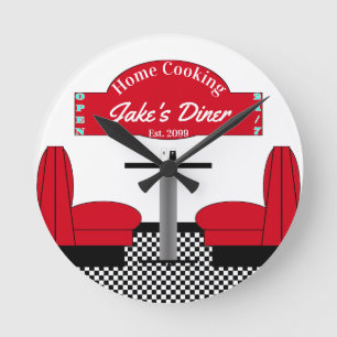 Horloge Ronde Home Diner Kitchen Restaurant Grill Man Cave