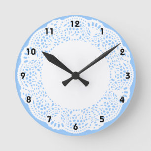 Horloge Ronde Home Sweet Home Doily Design