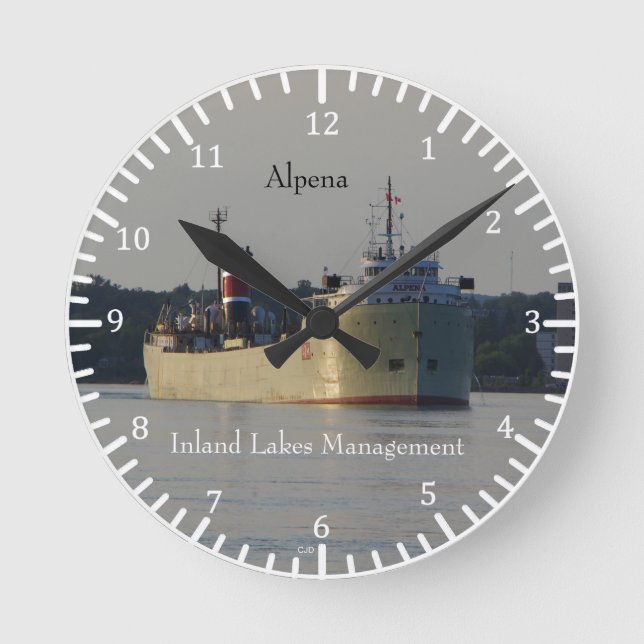Horloge Ronde Horaire Alpena (Recto)