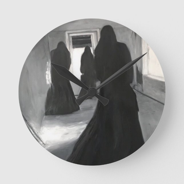 Horloge Ronde Horaire gothique (Recto)