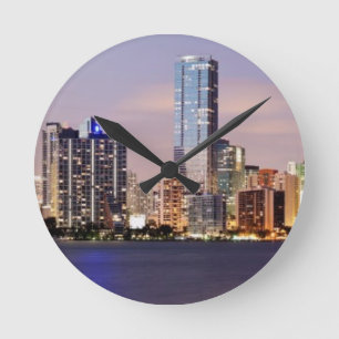 Horloge Ronde Horizon des Etats-Unis, la Floride, Miami au