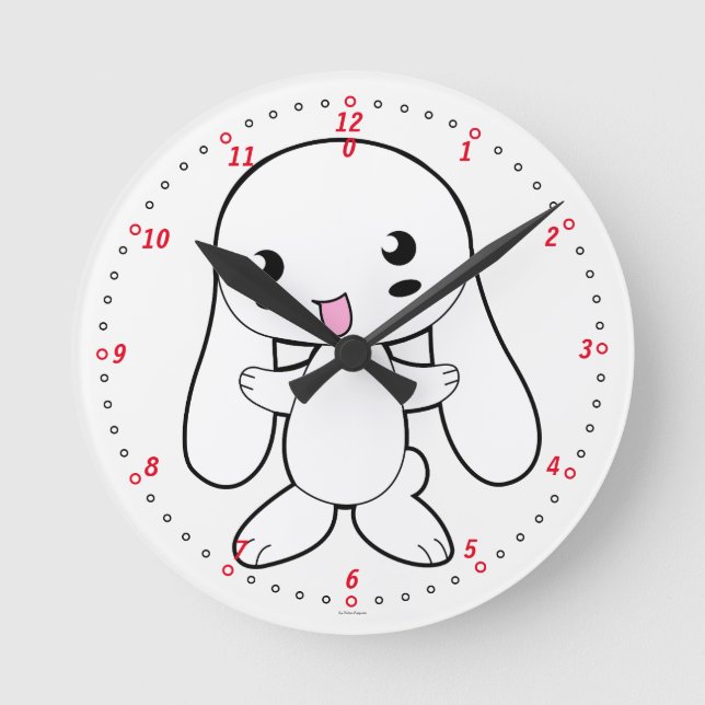 Horloge Ronde Horloge. Lapin. (Recto)