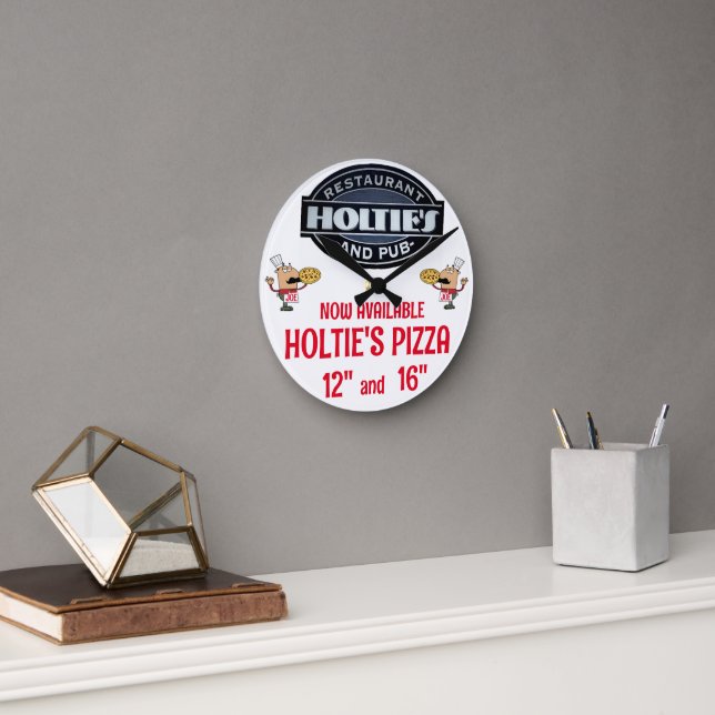 HORLOGE RONDE HOTIES PIZZA (Bureau)