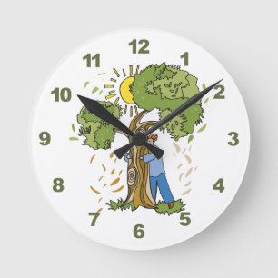 Horloge Ronde Hugger d'arbre