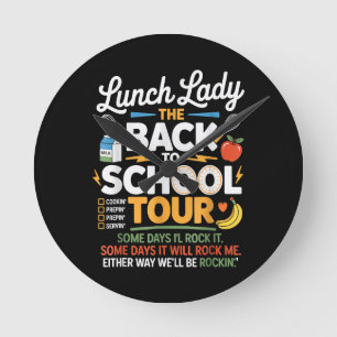 Horloge Ronde Humour alimentaire Retour à l'école