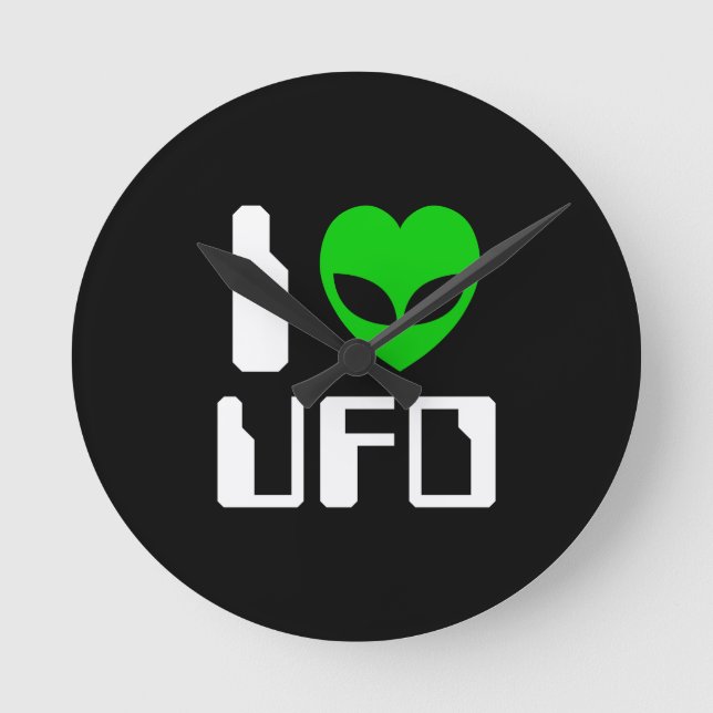 Horloge Ronde I Alien Heart UFO (Recto)