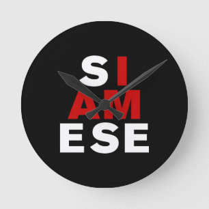 HORLOGE RONDE I AM SIAMESE