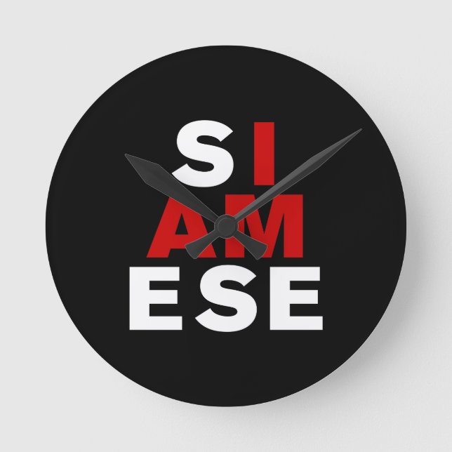 HORLOGE RONDE I AM SIAMESE (Recto)
