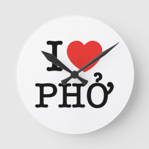 Horloge Ronde I coeur (amour) Pho