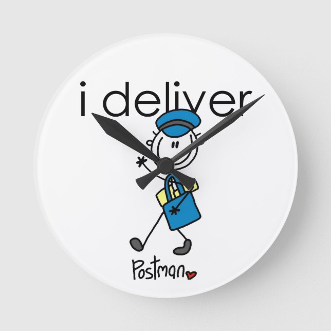 Horloge Ronde I Deliver mail carrier (Recto)