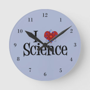Horloge Ronde I Heart Science