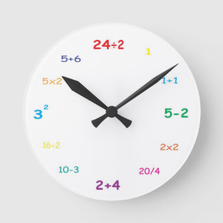 Horloge Ronde I love math ! wall clock