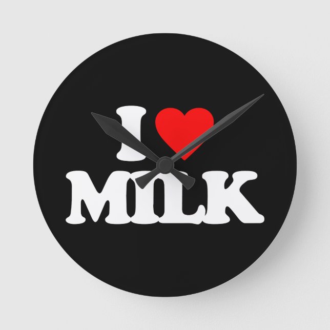 HORLOGE RONDE I LOVE MILK (Recto)