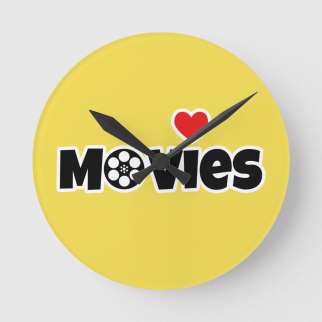 Horloge Ronde I love movies (Recto)