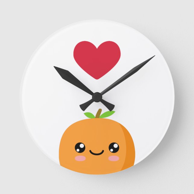 Horloge Ronde I love Oranges (Recto)