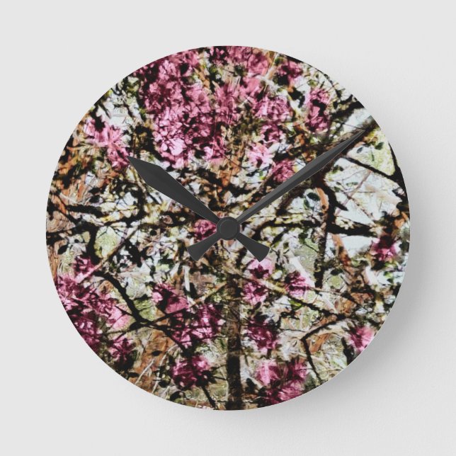 Horloge Ronde I Love Pink Camo (Recto)