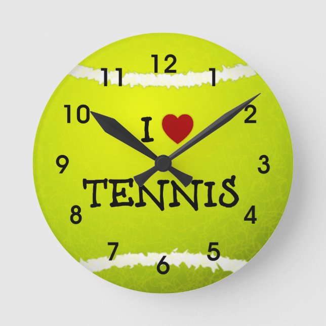 Horloge Ronde I Love tennis (Recto)