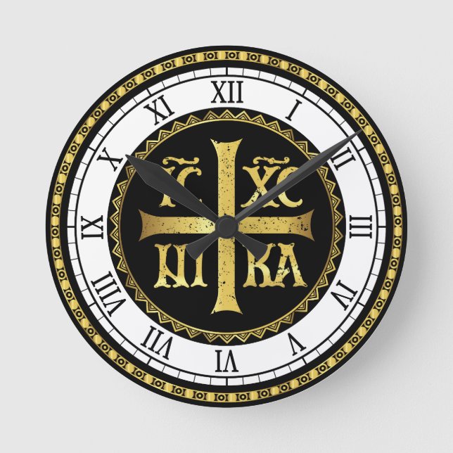Horloge Ronde ICXC Jésus orthodoxe (Recto)