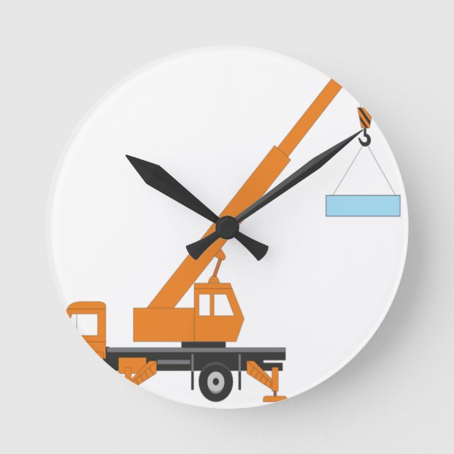 Horloge Ronde Idée cadeau cool Crane Boy (Recto)