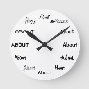 Horloge Ronde Il a lieu au sujet de temps !