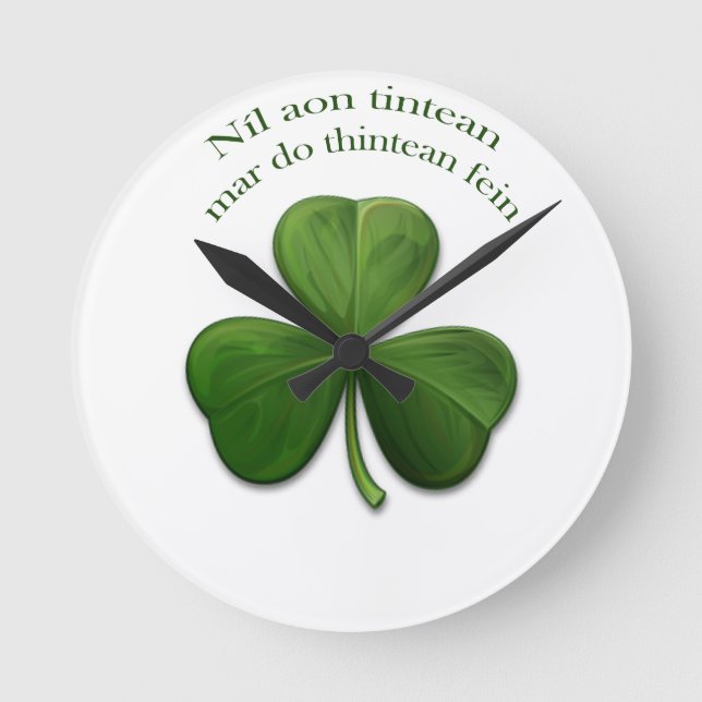 Horloge Ronde Il n'y a aucun endroit comme la maison (Recto)