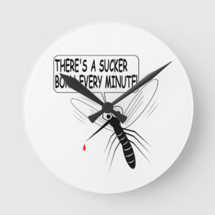 Horloge Ronde Il y a un pompier né chaque minute