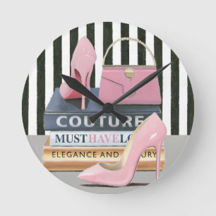 Horloge Ronde Île Wild   Couture Stripes - Shoes & Bag