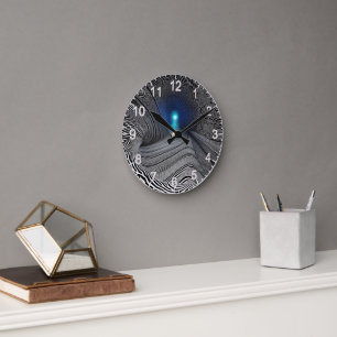 Horloge Ronde Illusion optique d'impression Zebra,