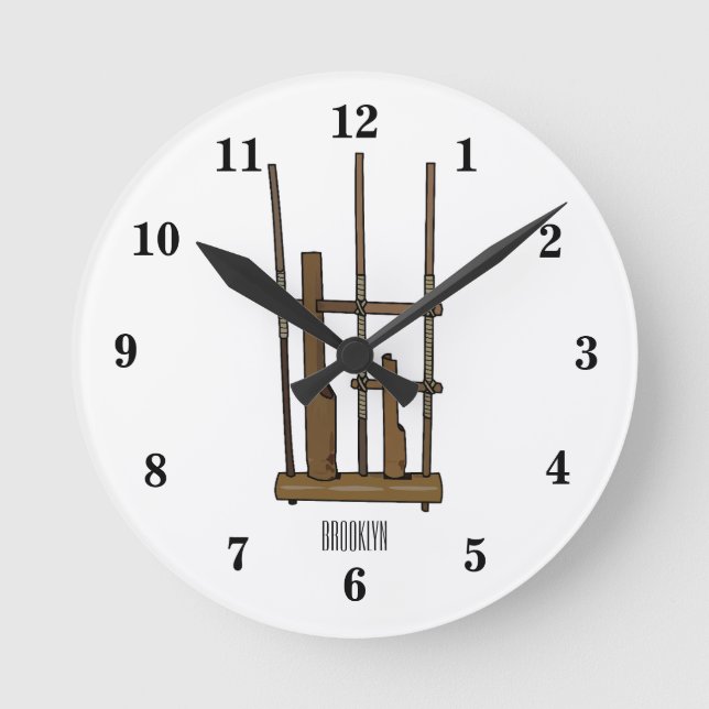 Horloge Ronde Illustration Angkpoumon (Recto)