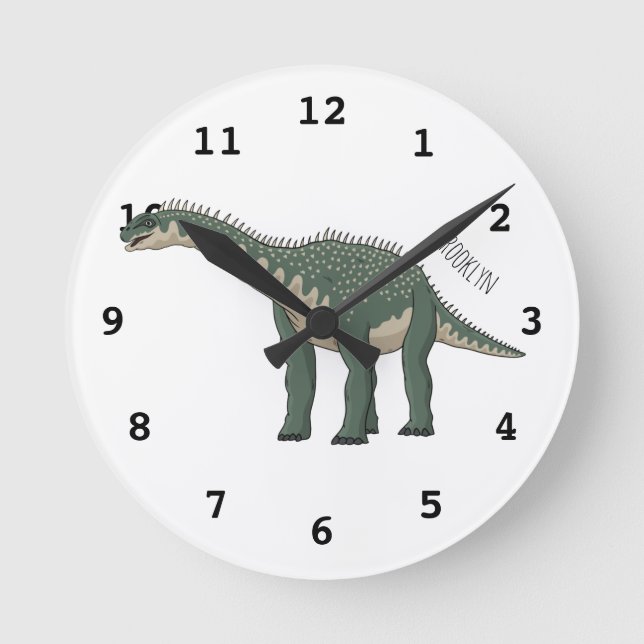 Horloge Ronde Illustration de Barapasaurus (Recto)