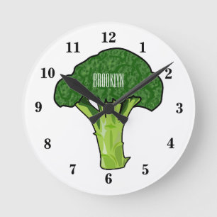 Horloge Ronde Illustration de Broccoli