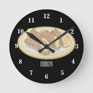 Horloge Ronde Illustration de Cannoli