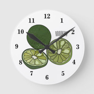 Horloge Ronde Illustration de chaux Kaffir
