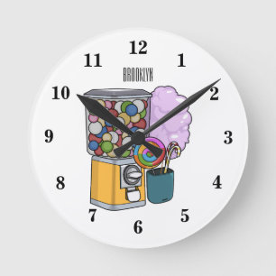 Horloge Ronde Illustration de dessin de bonbon