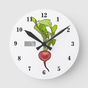 Horloge Ronde Illustration de dessin Radish