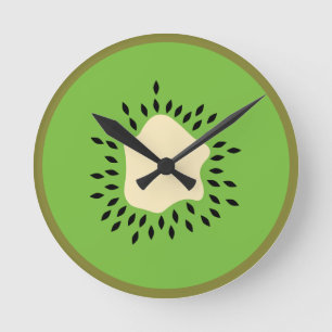 Horloge Ronde Illustration de kiwi