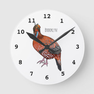 Horloge Ronde Illustration de la tragédie de Cabot