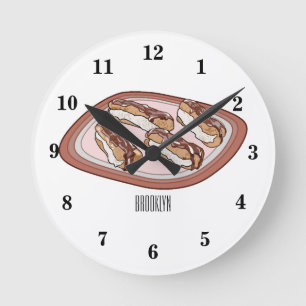 Horloge Ronde Illustration de l'éclair de chocolat