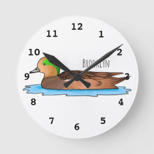 Horloge Ronde Illustration de l'esturgeon américain