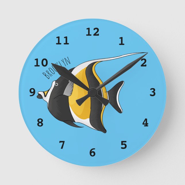 Horloge Ronde Illustration de l'idole mauresque (Recto)