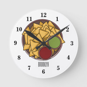 Horloge Ronde Illustration de Nachos